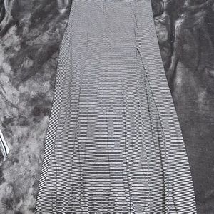 Blue & white stripped maxi skirt